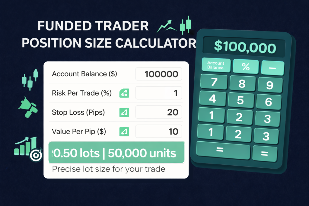 Funded Trader Position Size Calculator